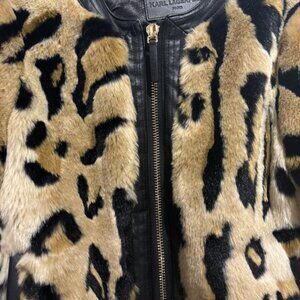 Karl Lagerfeld, Faux fur bomber jacket, Ladies